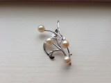 Sterling Silver Pearl&nbsp;Brooch